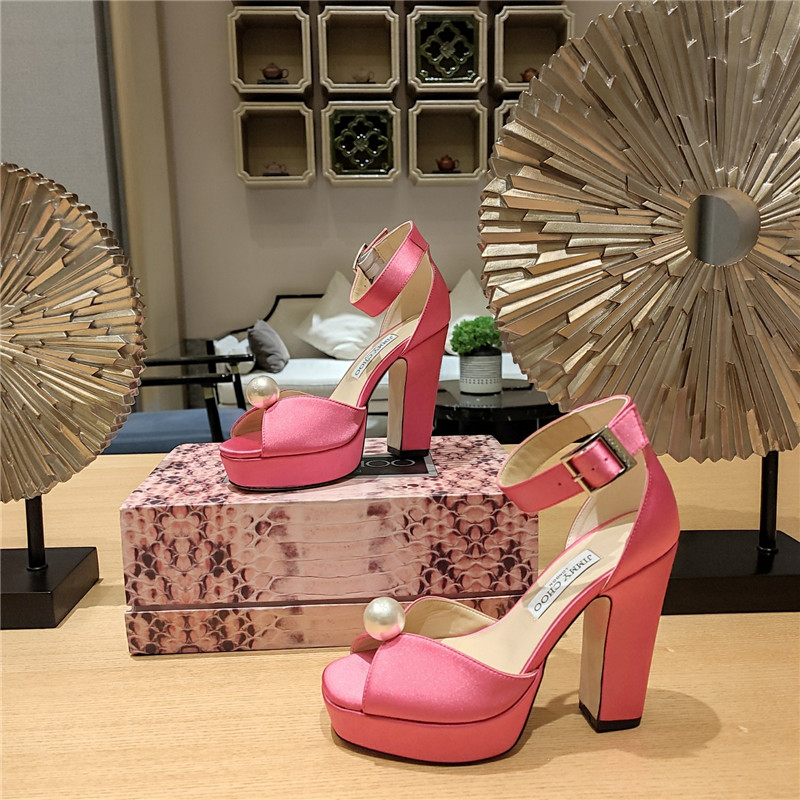 J1m*y Ch00 high heel D1am0nd chain sandals