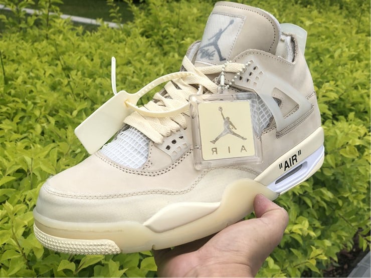 Jordan 4 Retro Off-White Sail Extended Size