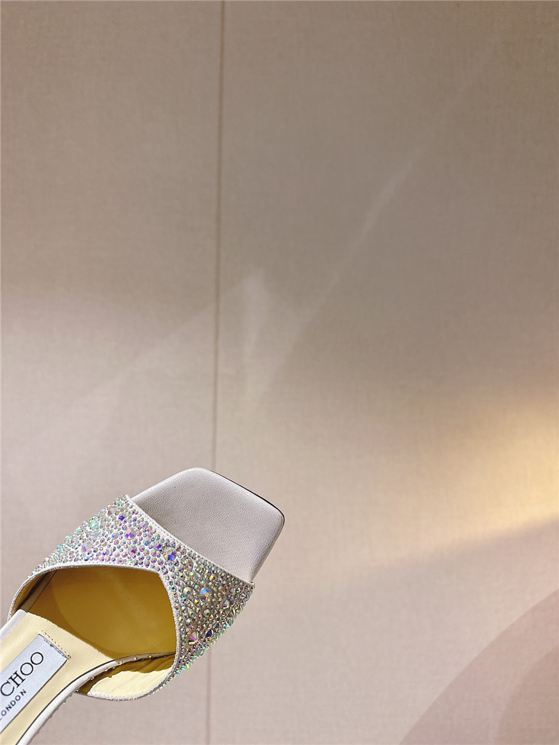 J1m*y Ch00 Pearl Heels Dupe Rhinestone Chain Heels