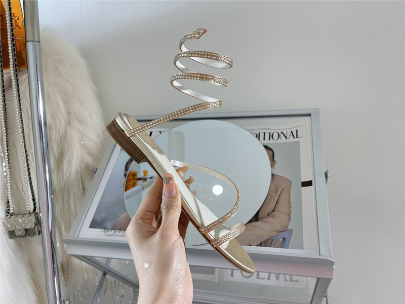 rene caovilla cleo flat sandals