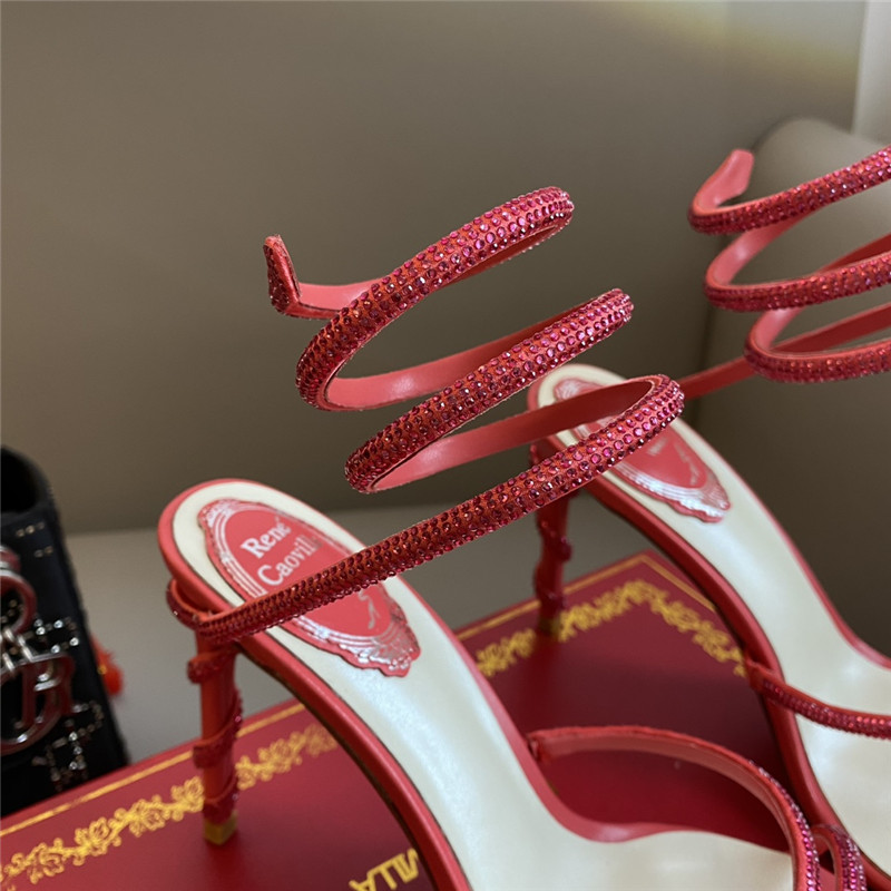 Rene Caovilla Dupe Snake Band Sandals