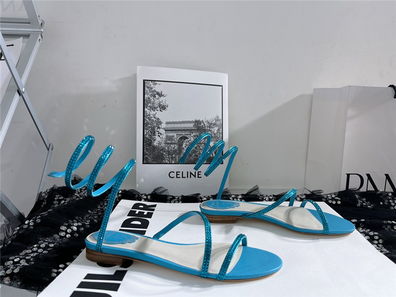 rene caovilla cleo flat sandals