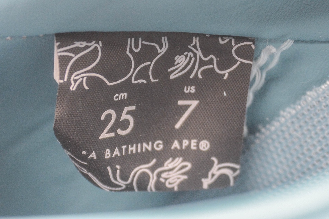 A Bathing Ape Bape Sta Low Blue Suede