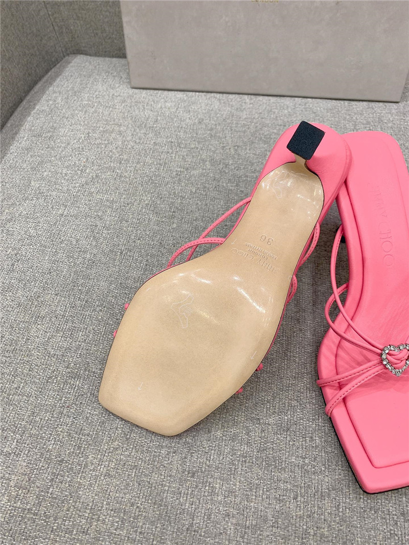 J1m*y Ch00 Heeled Slides