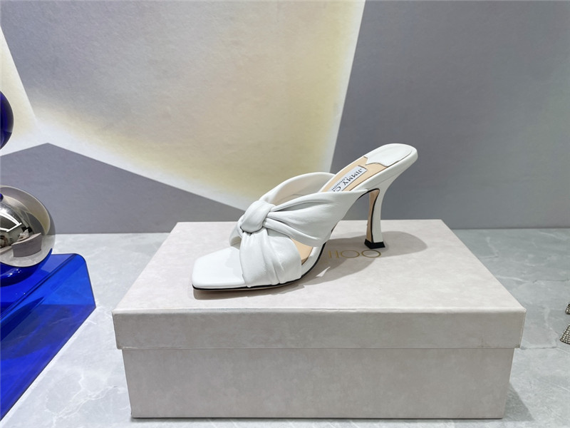 J1m*y Ch00 bow heels dupe square toe bow sandals