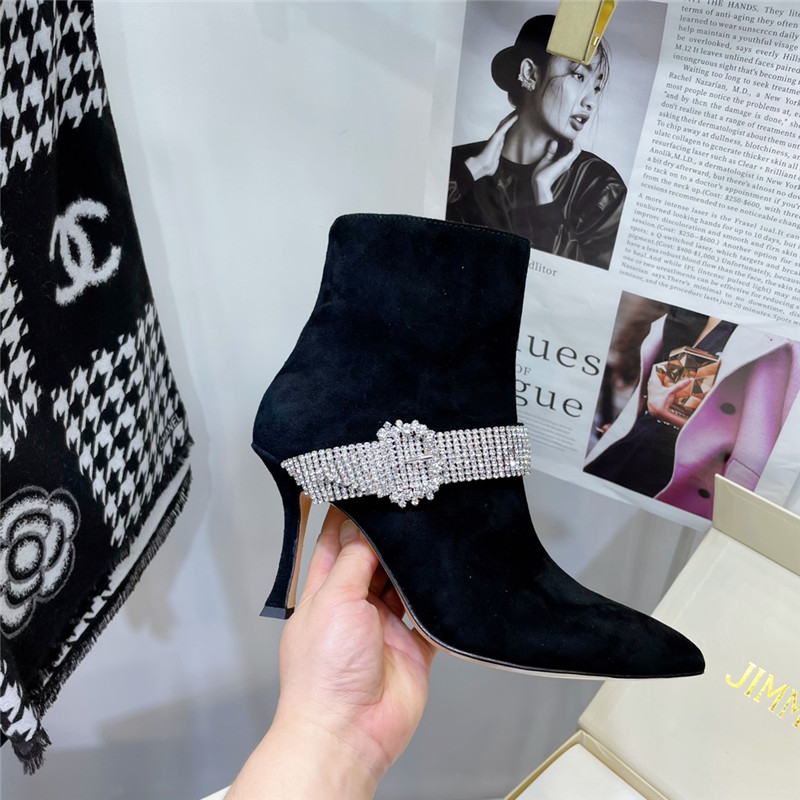 J1m*y Ch00 high heel short boots