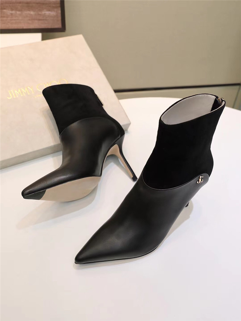 J1m*y Ch00 Pearl Heels Dupe pointed high heel ankle boots