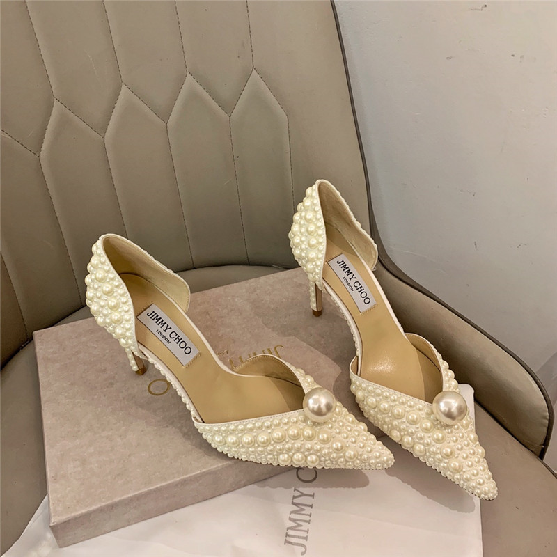 J1m*y Ch00 Pearl Heels Dupe pearl heels