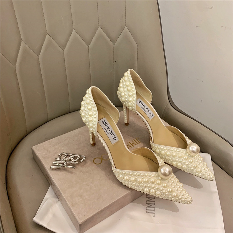 J1m*y Ch00 Pearl Heels Dupe pearl heels