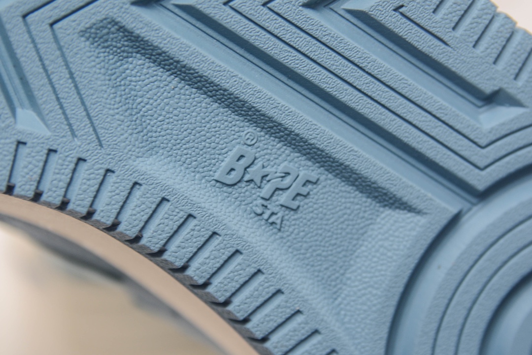 A Bathing Ape Bape Sta Low Blue Suede