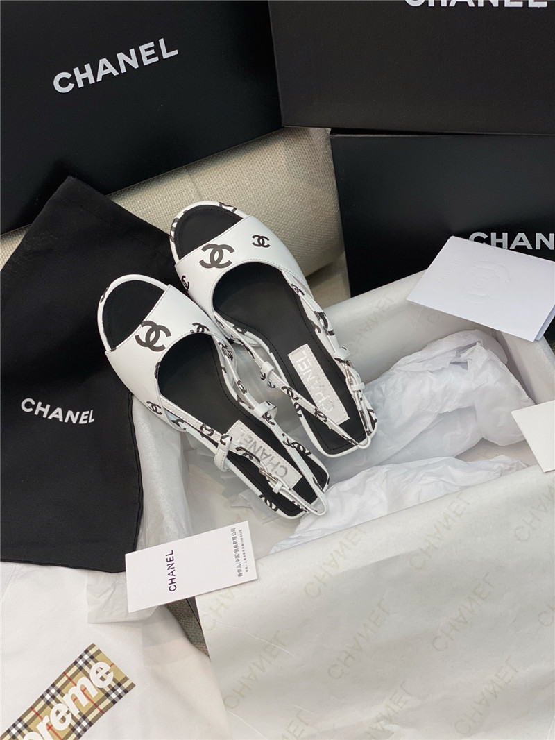 Ch**el flat cutout sandals