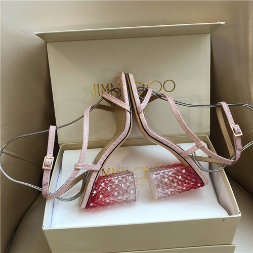 J1m*y Ch00 block heels sandals