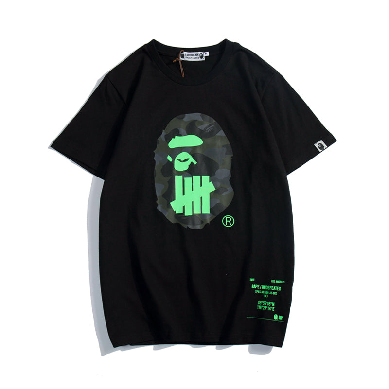 Bape x Undefeated T Shirt Bape Camo College Cotton Tee 1336