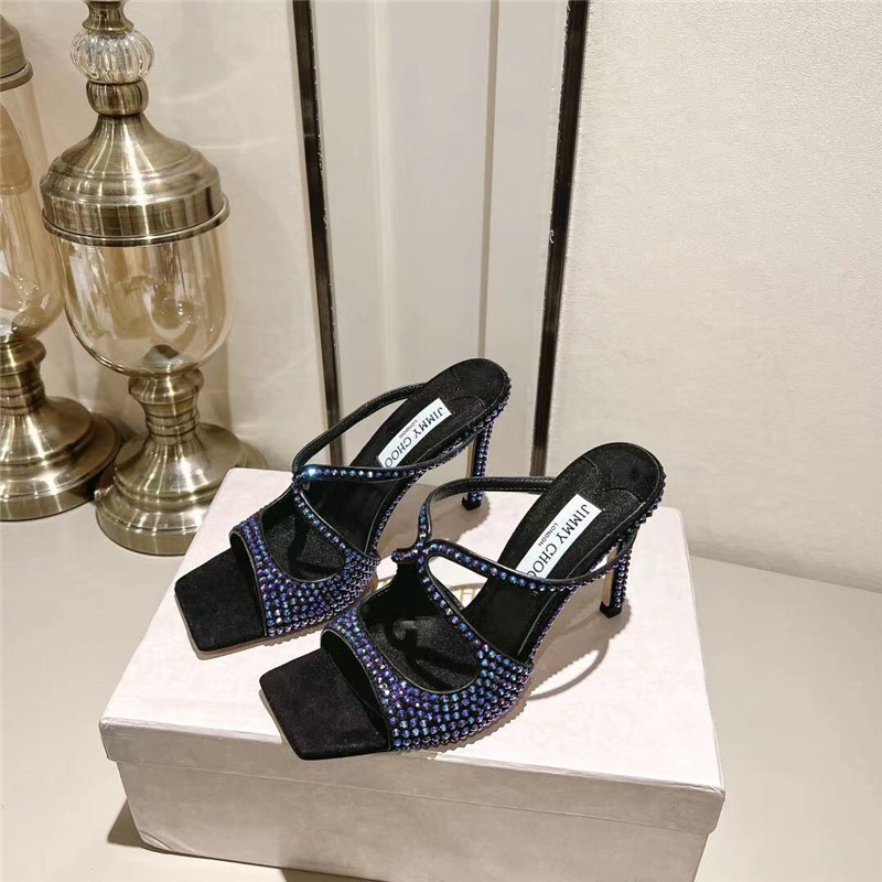J1m*y Ch00 hot D1am0nd series high-heeled sandals