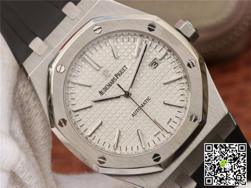 Replica Audemars P1g*et Royal Oak 15400 JF Factory 1:1 Best Edition Swiss ETA3120 White Dial