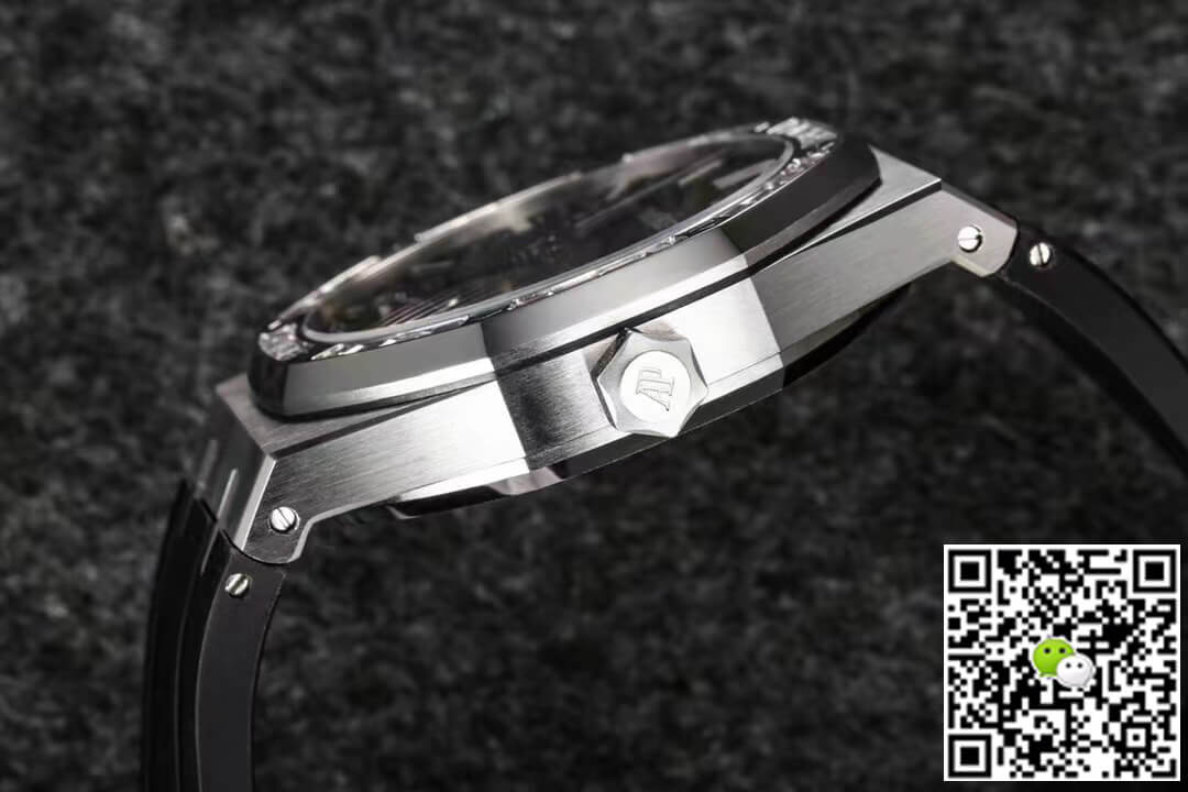 Replica Audemars P1g*et Royal Oak Tourbillon 1:1 Best Edition R8 Factory V3 Black Rubber Strap