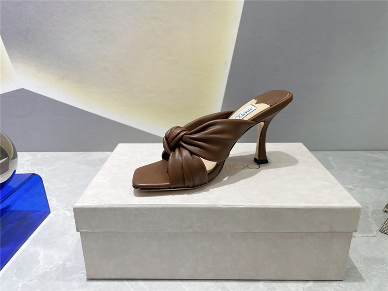 J1m*y Ch00 bow heels dupe square toe bow sandals