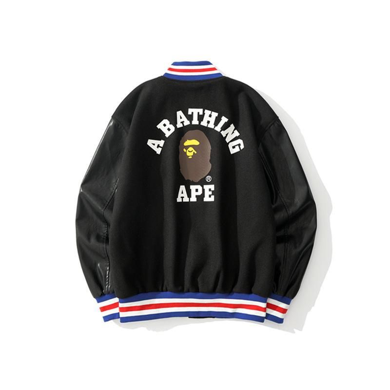 Bape A Bathing ape Baseball Jacket Men & Women