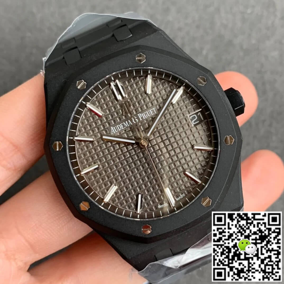 Replica Audemars P1g*et Royal Oak 15500 DLC Version 1:1 Best Edition ZF Factory Grey Dial