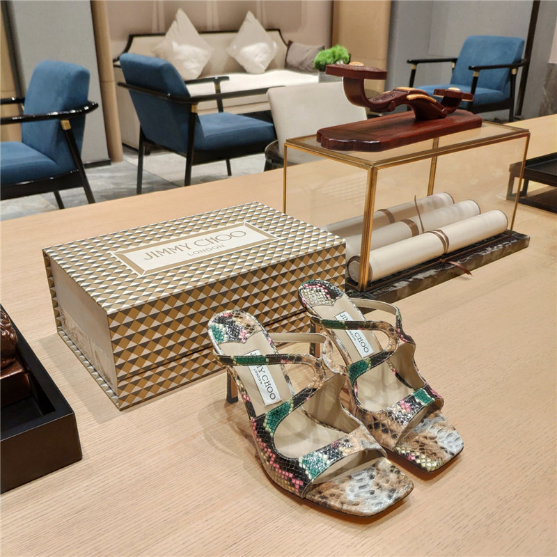 J1m*y Ch00 heeled satin sandals