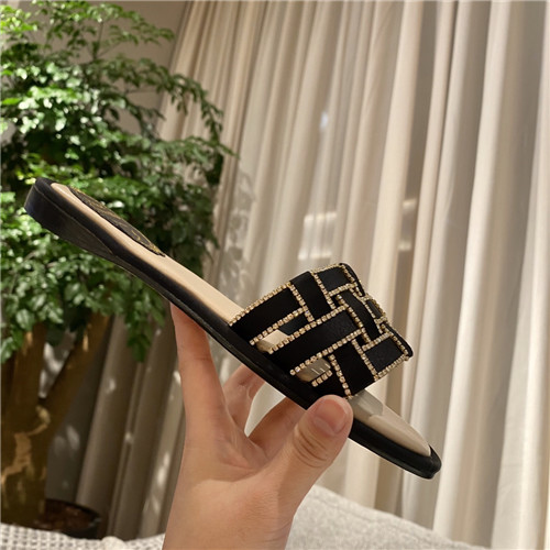 rene caovilla flat slippers