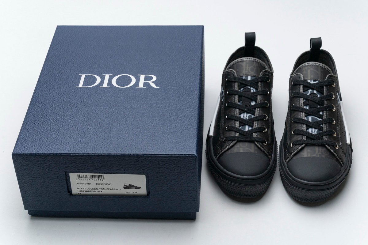 Converse Dupes D10r B23 HT Oblique Transparency Low H565 White Black