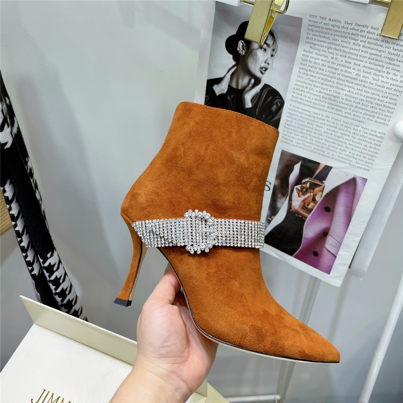 J1m*y Ch00 high heel short boots