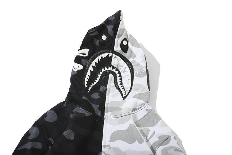 BAPE City Camo Half Shark Full Zip Hoodie