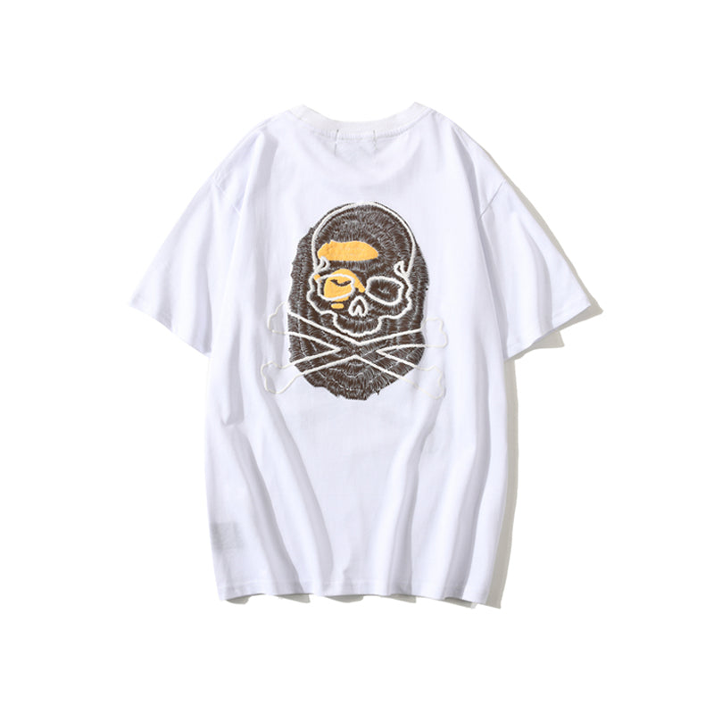 Bape Ape Head Skull Cotton T Shirt 1667
