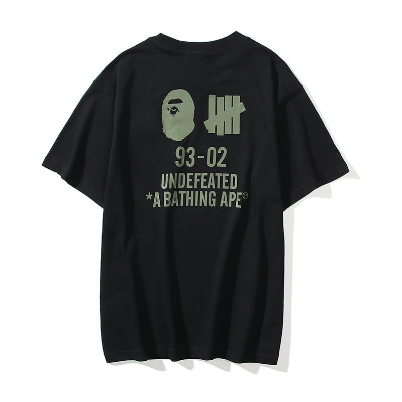 Bape x Undefeated T Shirt Bape Ape Head Classic Cotton Tee 5082