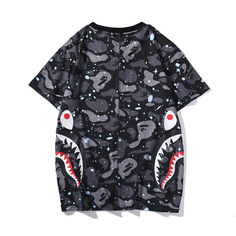 Bape Shark Camo Luminous T Shirt 1512