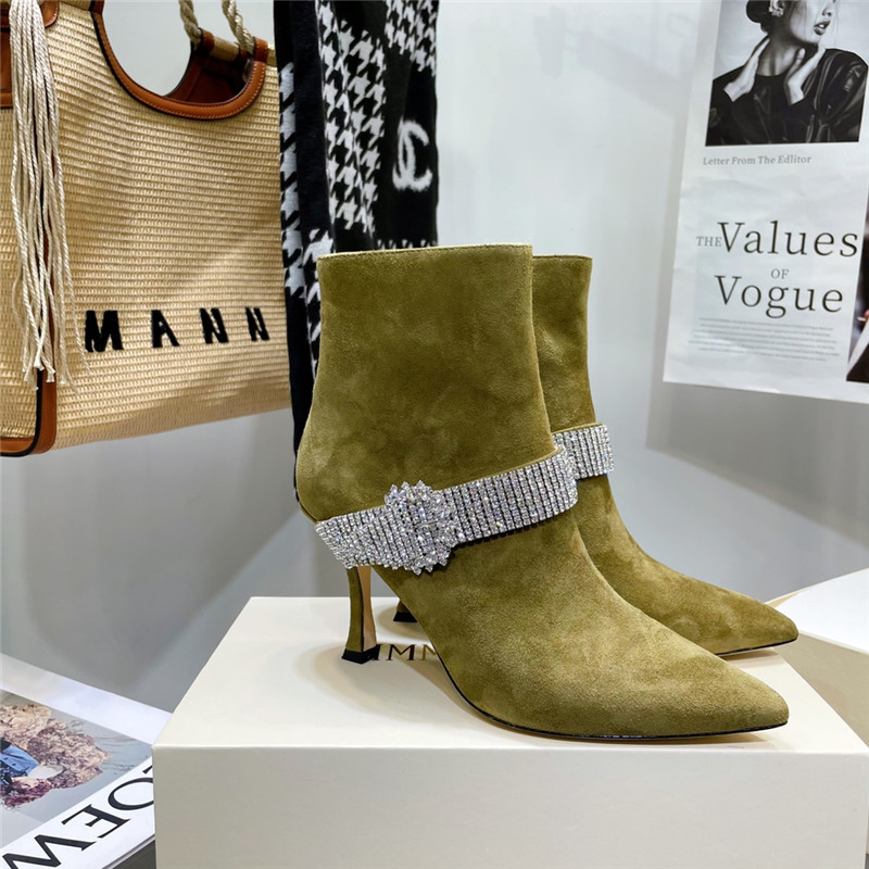 J1m*y Ch00 high heel short boots