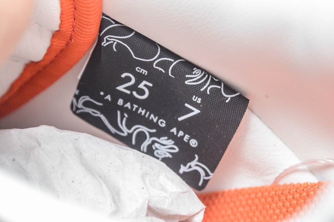 A Bathing Ape Bape Sta Low Orange