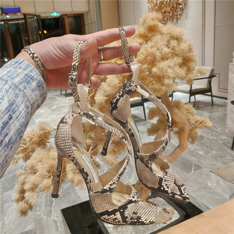 J1m*y Ch00 heeled satin sandals