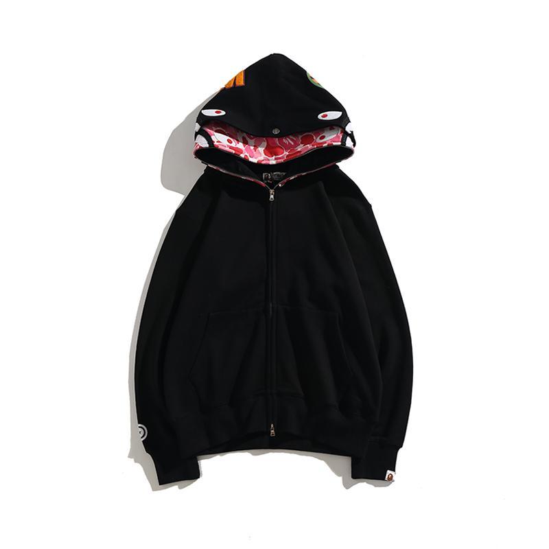 Bape Full Zip Shark Black Hoodie