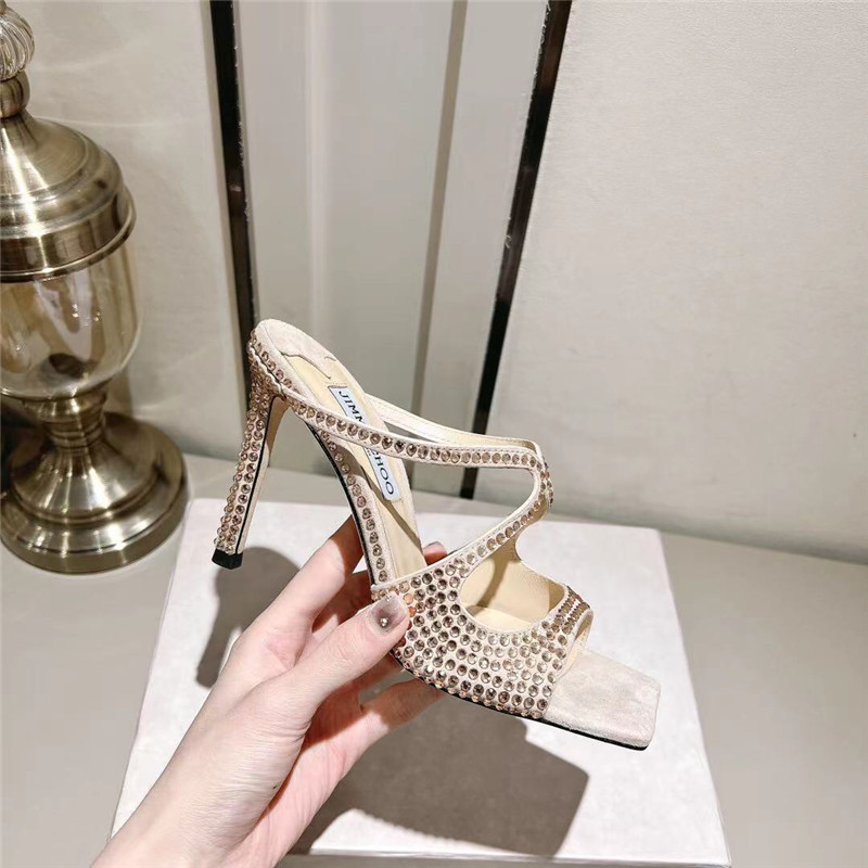 J1m*y Ch00 hot D1am0nd series high-heeled sandals