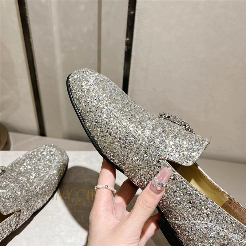 J1m*y Ch00 Deanna Low Heel Loafers