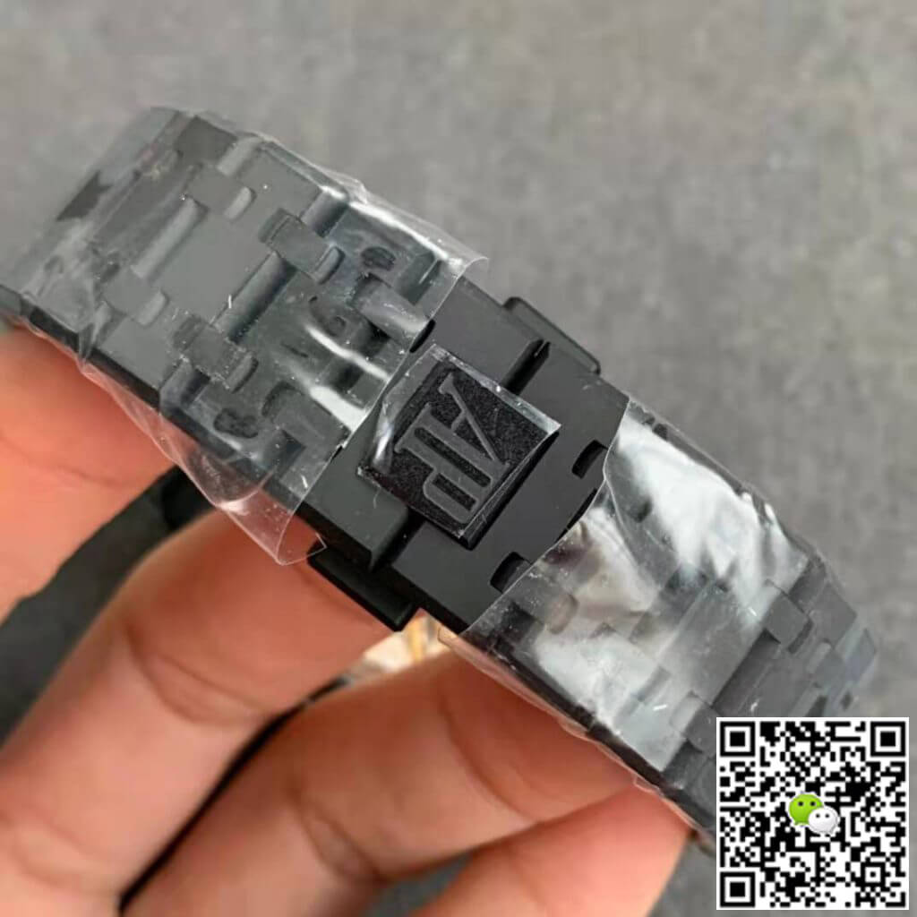 Replica Audemars P1g*et Royal Oak 15500 DLC Version 1:1 Best Edition ZF Factory Black Dial