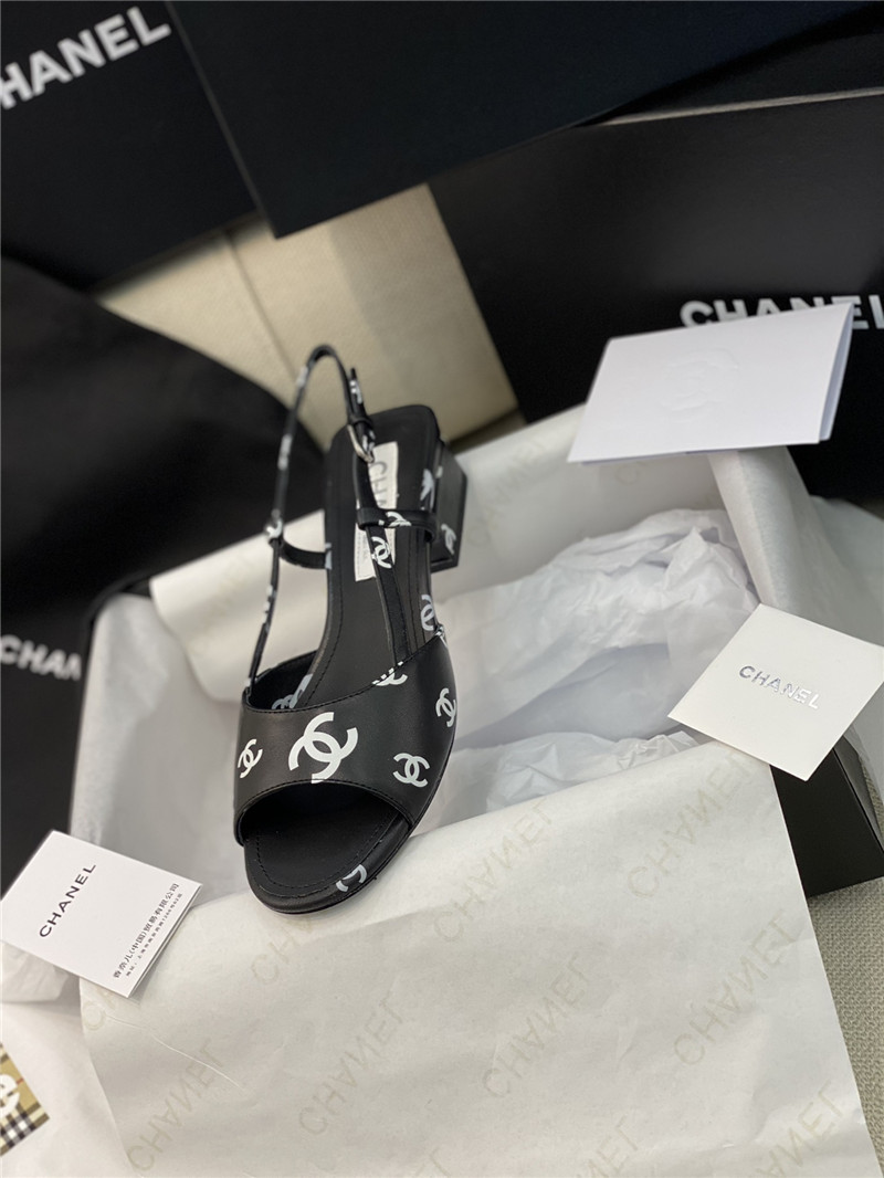 Ch**el flat cutout sandals