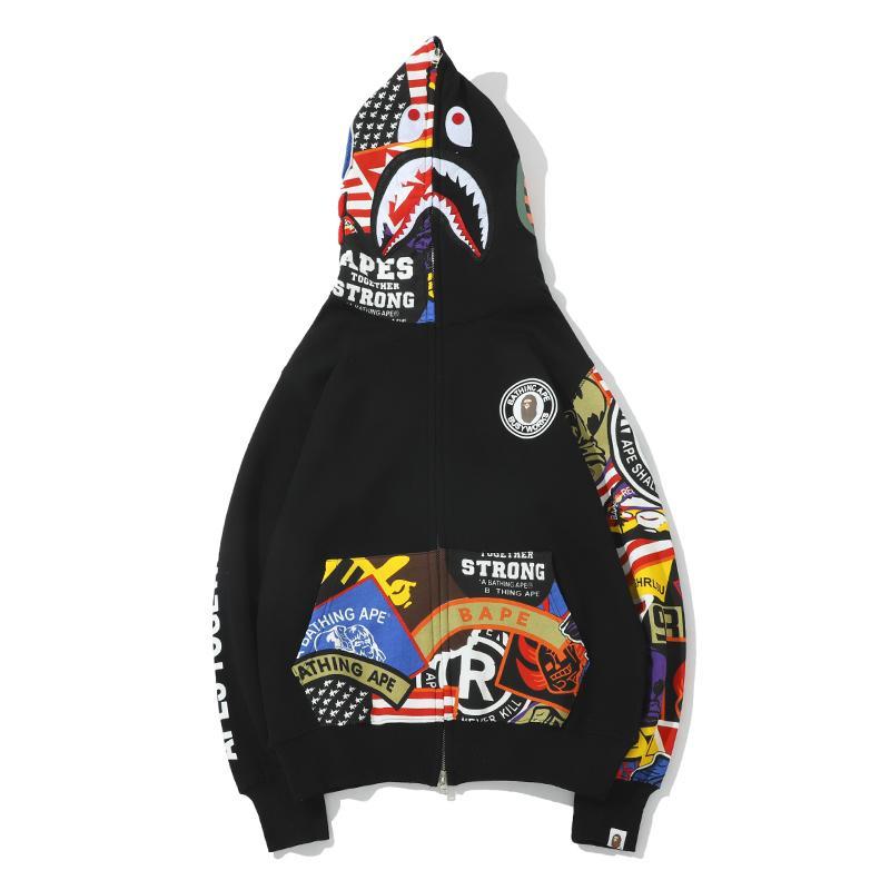 Bape Full Zip Color Hoodie