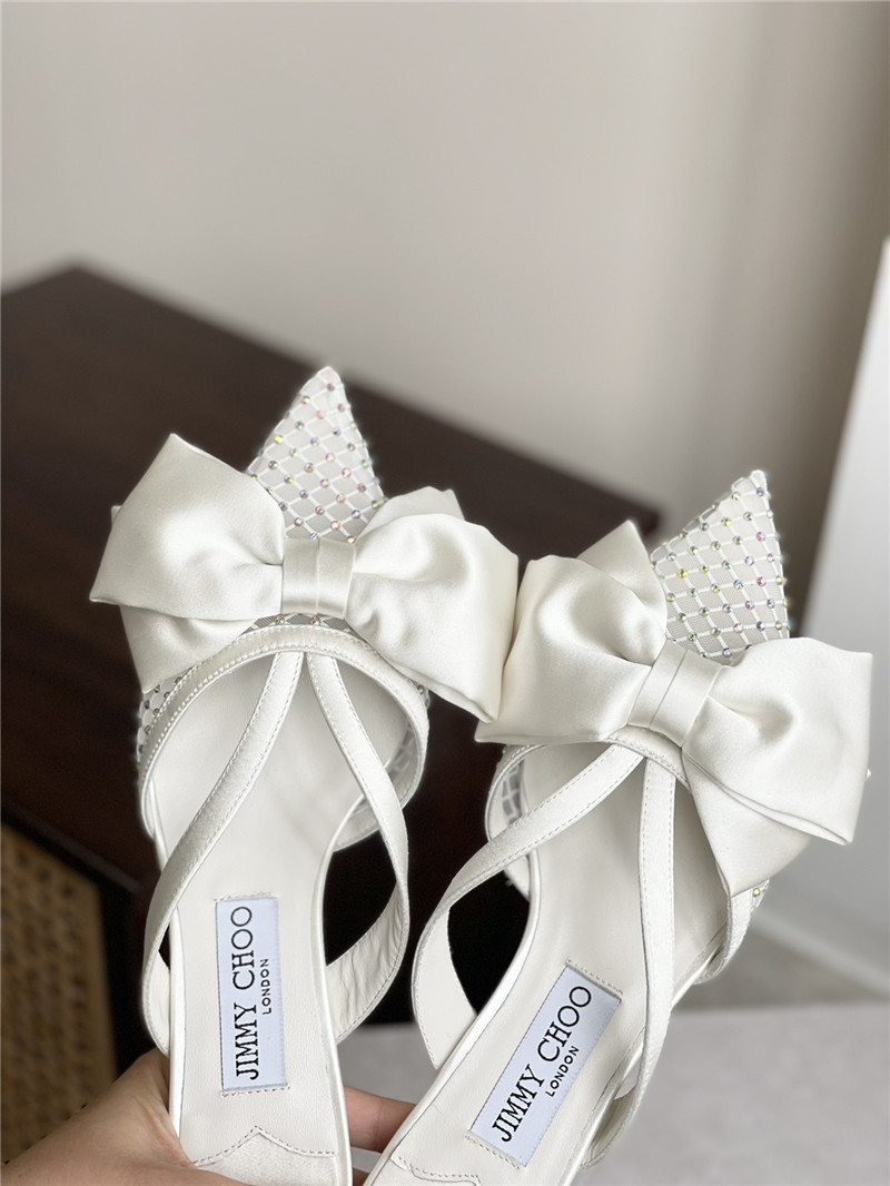 J1m*y Ch00 bow heels dupe bow-embellished sandals