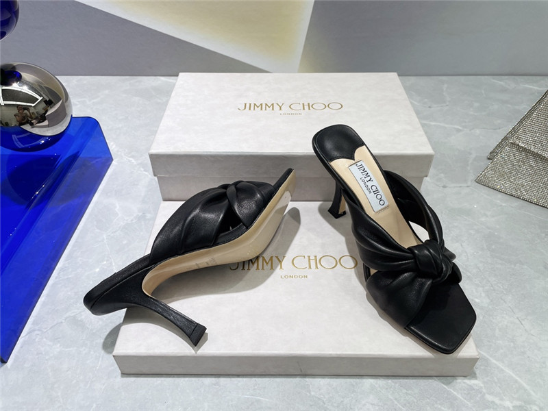 J1m*y Ch00 bow heels dupe square toe bow sandals