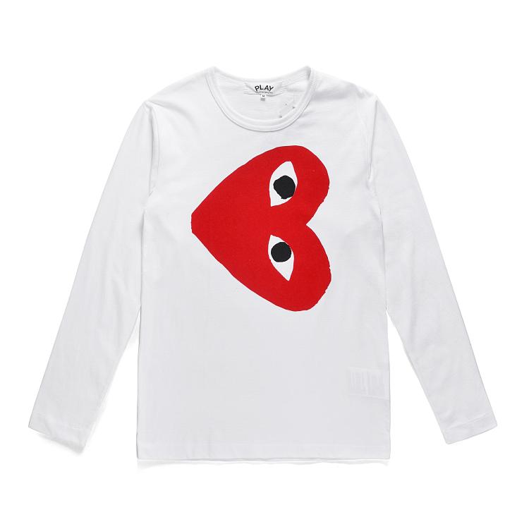 COMME DES GARCONS CDG PLAY Big Heart Long Sleeve T Shirt