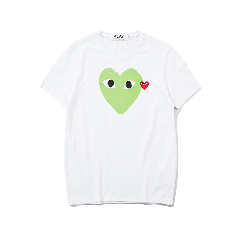 Comme Des Garcons Play Double Heart T Shirt 2303