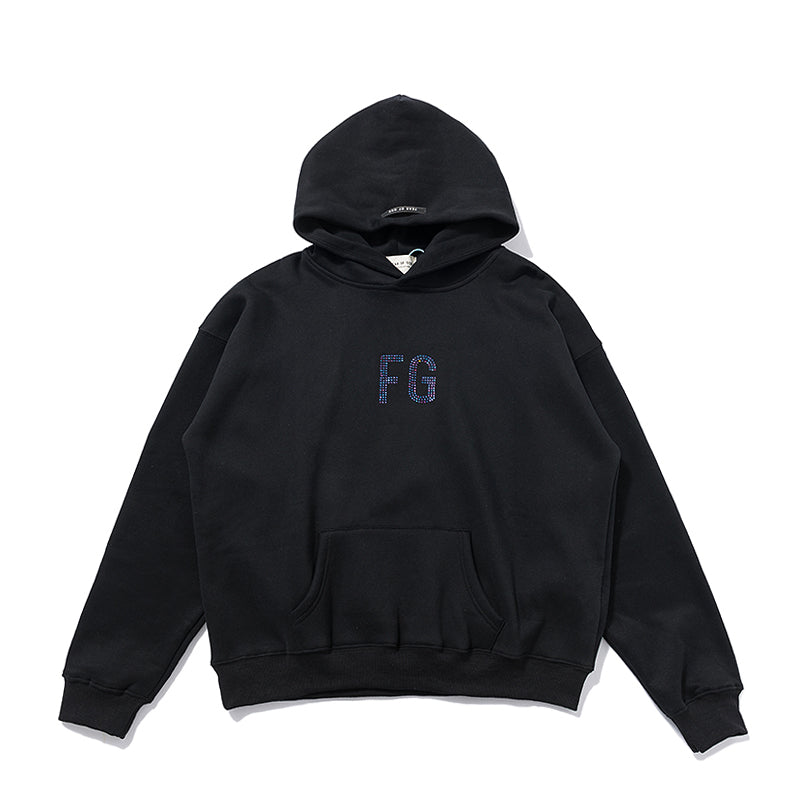 Fear of God FG Rhinestone Hoodie J8057