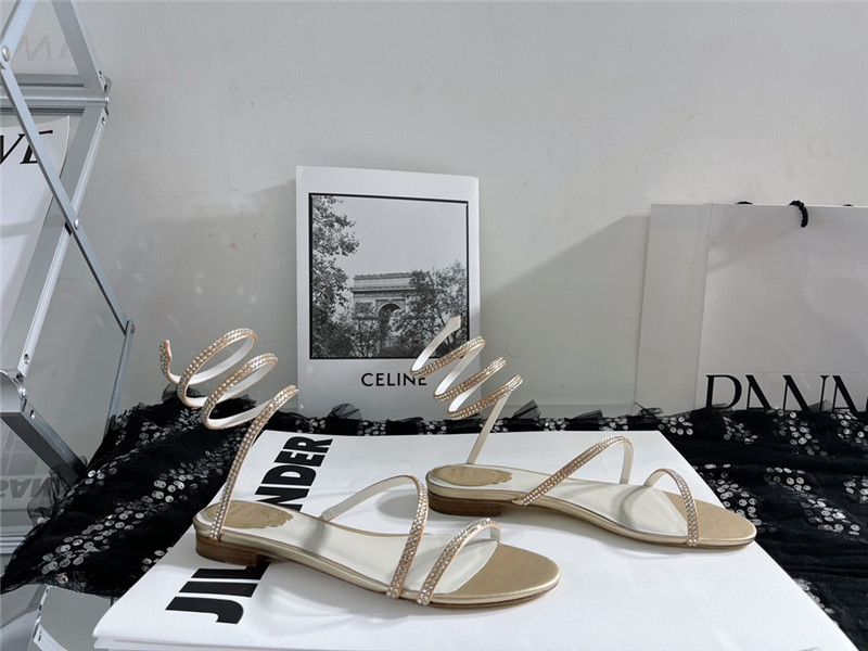 rene caovilla cleo flat sandals