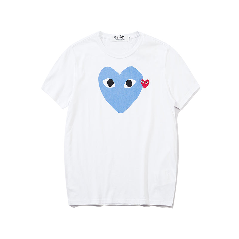 Comme Des Garcons Play Double Heart T Shirt 2303