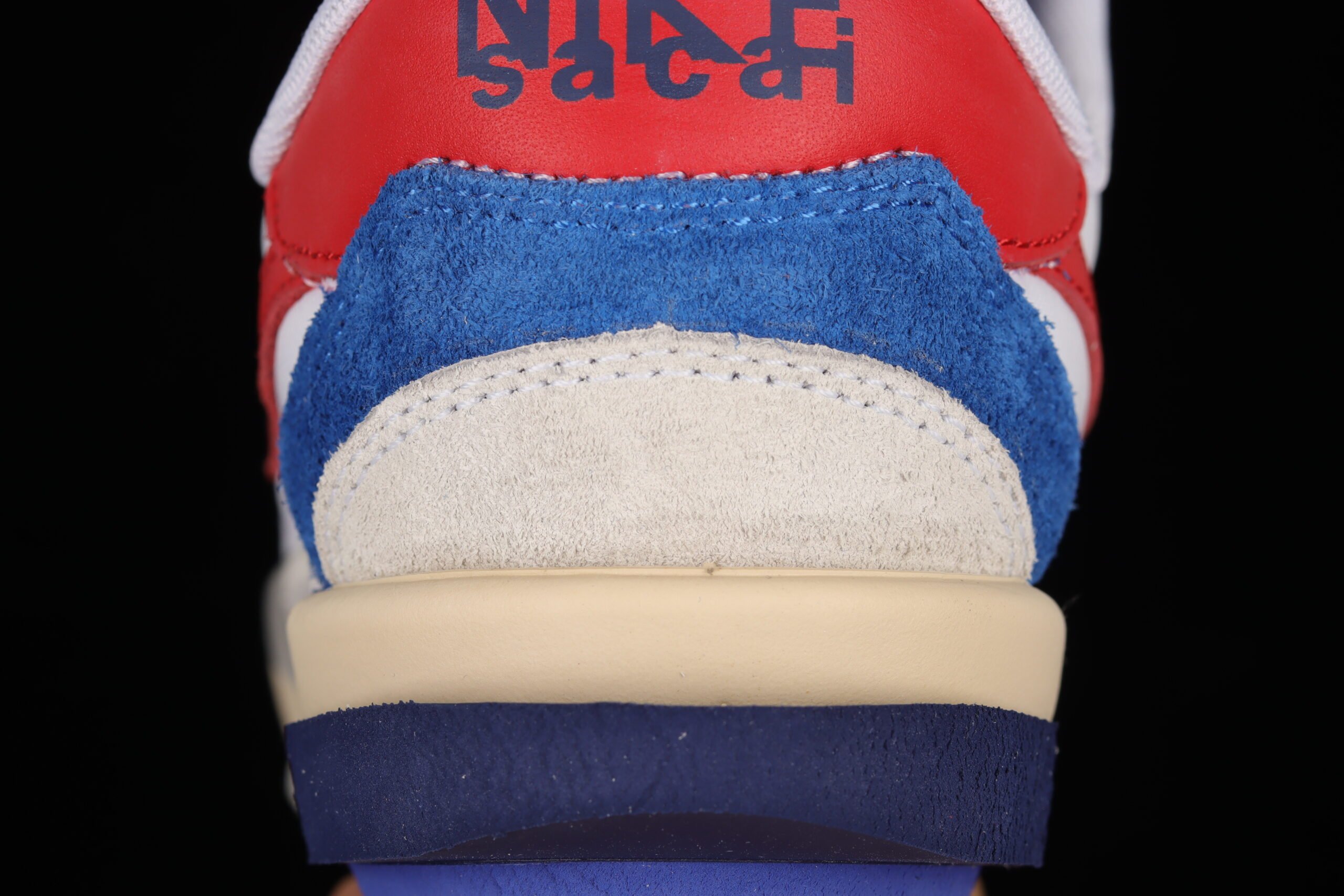 Sacai x Nike Cortez White Red Navy Blue