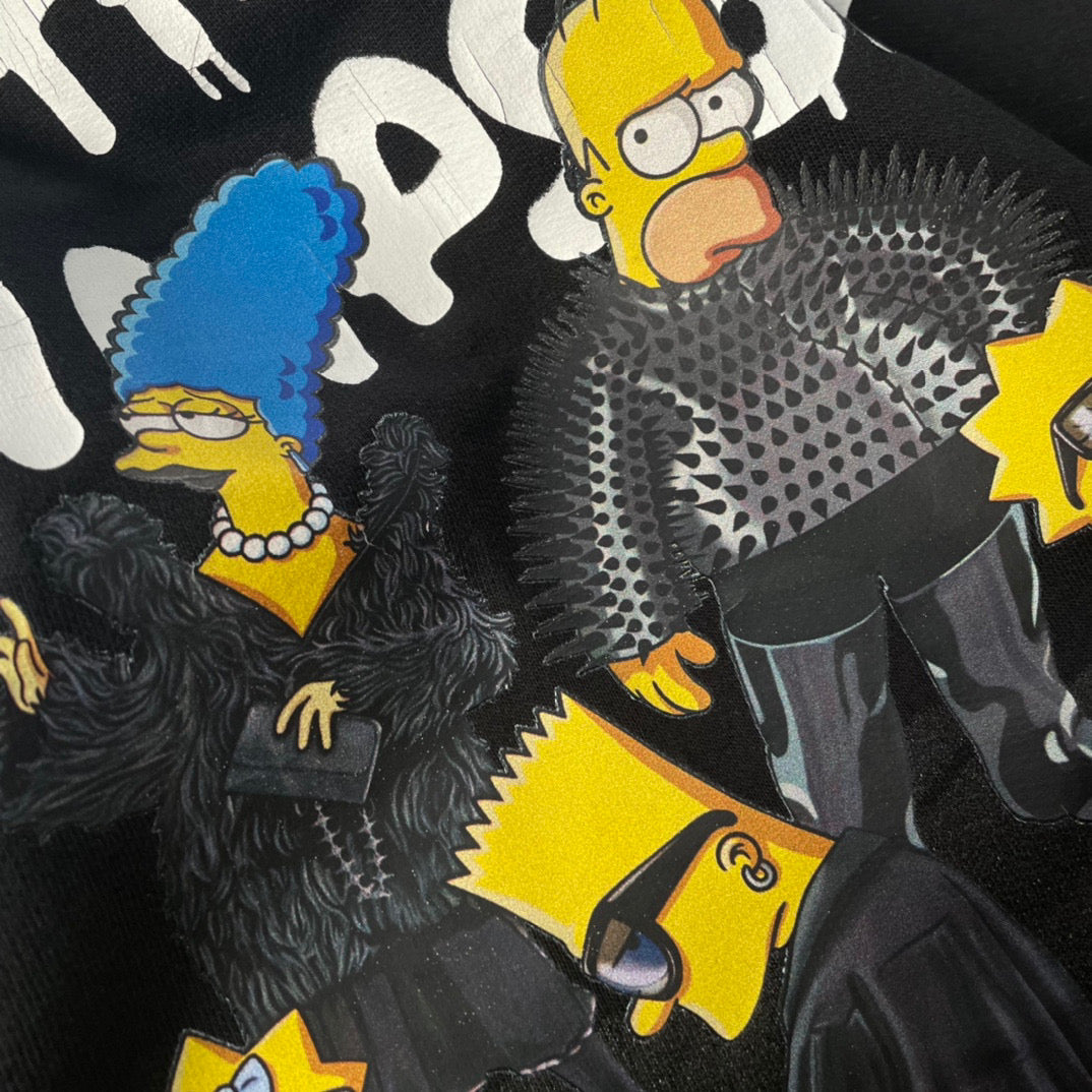 Ba1en*iaga Hoodie Replica Simpsons