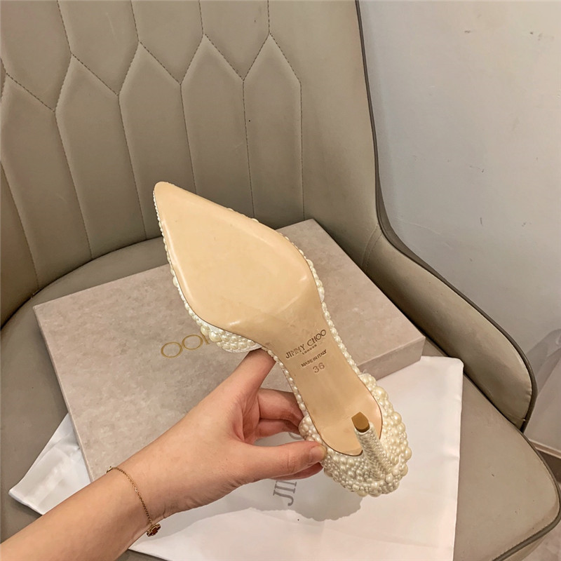 J1m*y Ch00 Pearl Heels Dupe pearl heels